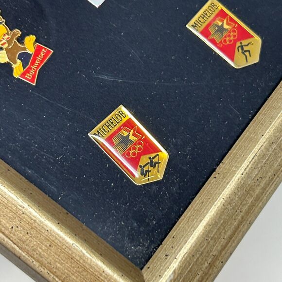 Vintage 1984 Olympic Collector Set Lapel Pins Anheuser Busch Beer Los Angeles - Picture 9 of 15